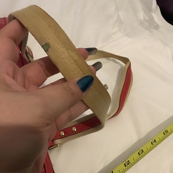 Coach heritage stripe set - purse, makeup bag and mini skinny - Picture 7 of 10